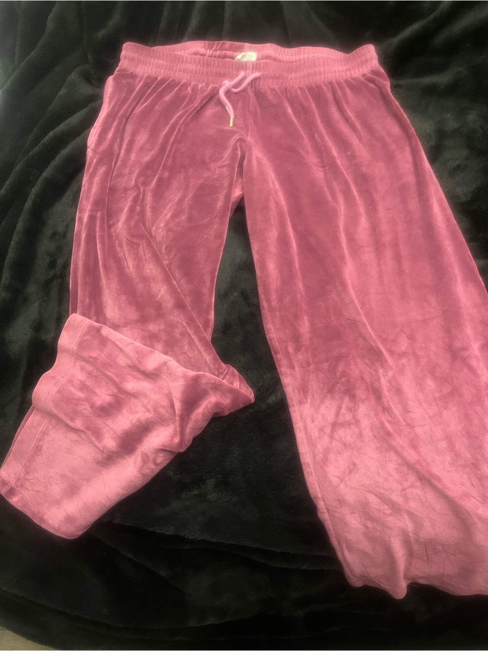 Victoria's Secret PINK Women's Plush Velvet Lounge Pants - Pink